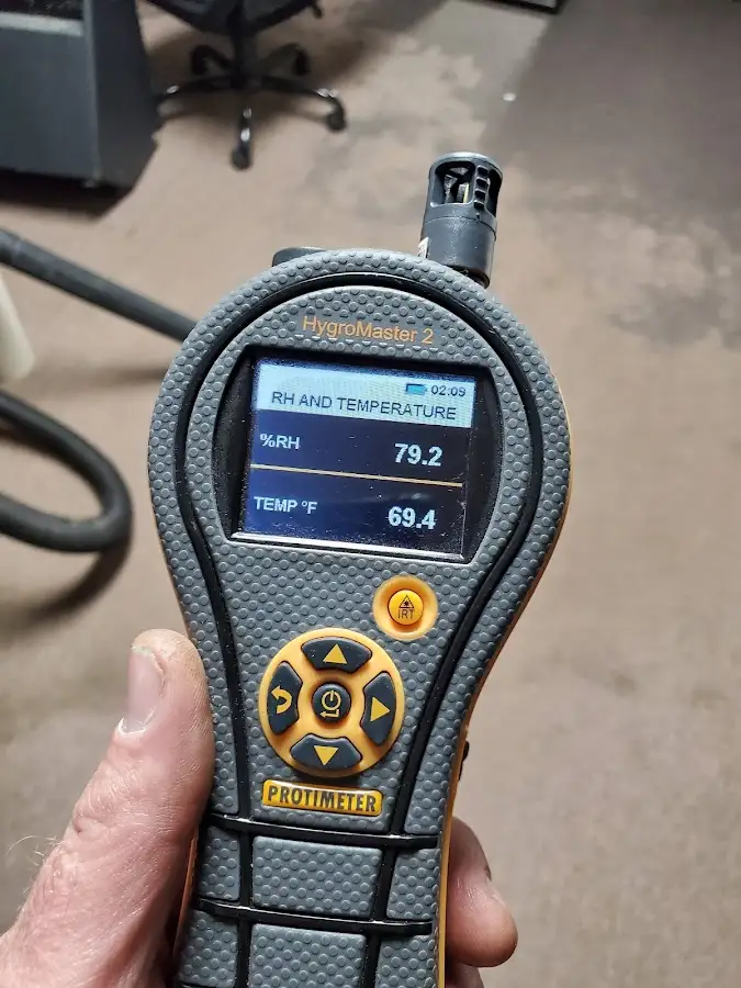 Moisture meter humidity assessment for Fire & Smoke Damage Restoration in Rocky Mount